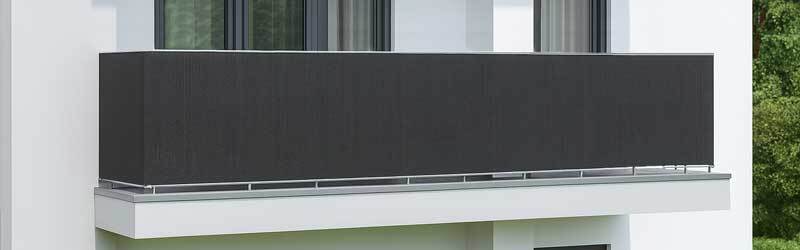 brise-vue noir pour balcon